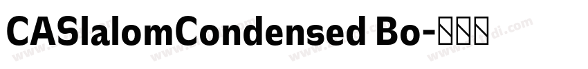 CASlalomCondensed Bo字体转换